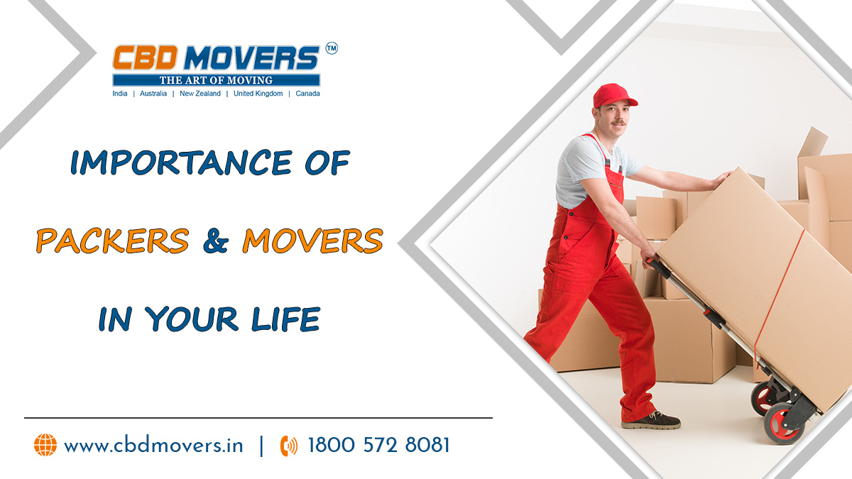 The Roles of Packers and Movers in Your Life CBD Movers India